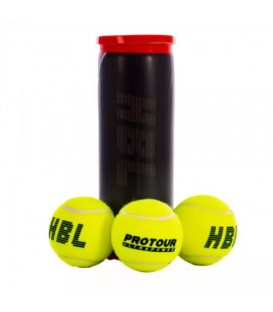 Bote 3 pelotas pádel HBL en color amarillo disponible al mejor precio en tu tienda online de moda y deportes www.chemasport.es