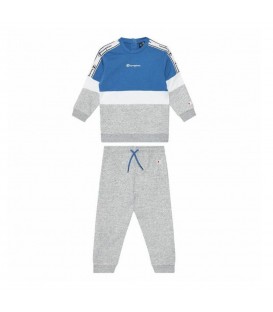 Chandal Champion Crewneck Suit para niño en color gris-azul disponible al mejor precio en tu tienda online de moda y deportes www.chemasport.es