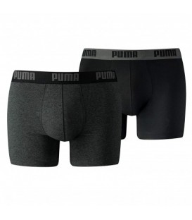 Bóxer Puma Basic 2P para hombre en color negro-gris disponible al mejor precio en tu tienda online de moda y deportes www.chemasport.es