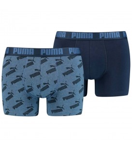Bóxer Puma AOP 2P para hombre en color gris-marino disponible al mejor precio en tu tienda online de moda y deportes www.chemasport.es