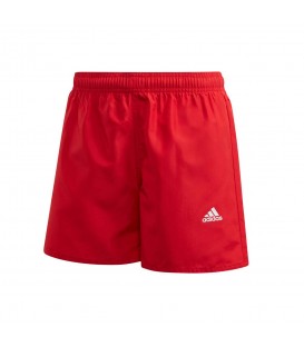 Bañador Adidas YB BOS Shorts para niño en color rojo disponible al mejor precio en tu tienda online de moda y deportes www.chemasport.es