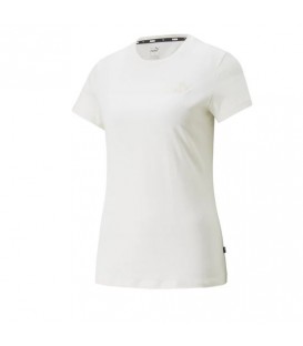 Camiseta Puma Ess Embroidery para mujer en color blanco disponible al mejor precio en tu tienda online de moda y deportes www.chemasport.es