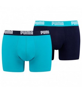 Boxer Puma Basic Boxer 2P en color azul y negro disponible al mejor precio en tu tienda online de moda y deportes www.chemasport.es