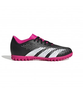Zapatillas Adidas Predator Accuracy TF para niños en color negro y rosa disponible al mejor precio en tu tienda online de moda y deportes www.chemasport.es