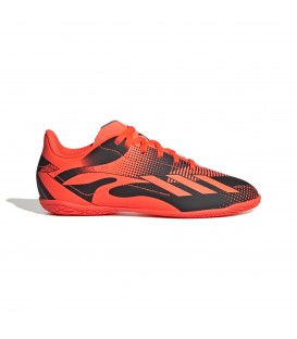 Zapatillas Adidas X Speedportal Messi 4 IN J para niños en color negro y naranja disponible al mejor precio en tu tienda online de moda y deportes www.chemasport.es