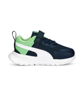 Zapatillas Puma Evolve para niños en color azul marino y verde disponible al mejor precio en tu tienda online de moda y deportes www.chemasport.es