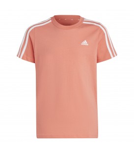 Camiseta Adidas U 3S TEE para niños en color coral disponible al mejor precio en tu tienda online de moda y deportes www.chemasport.es