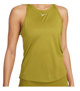 Camiseta Nike Dri-Fit One W para mujer en color verde disponible al mejor precio en tu tienda online de moda y deportes www.chemasport.es