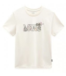 Camiseta Vans The Garden Crew para mujer en color blanco disponible al mejor precio en tu tienda online de moda y deportes www.chemasport.es