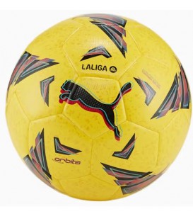 Balón Puma Orbita La Liga Mini 2023/2024 amarillo disponible al mejor precio en tu tienda online de moda y deportes www.chemasport.es