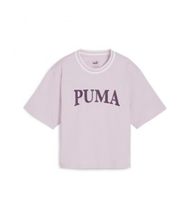 Camiseta Puma Squad Graphic Tee para mujer en color rosa disponible al mejor precio en tu tienda online de moda y deportes www.chemasport.es