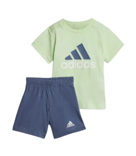 Conjunto Adidas BL Set para niños en color verde y azul disponible al mejor precio en tu tienda online de moda y deportes www.chemasport.es