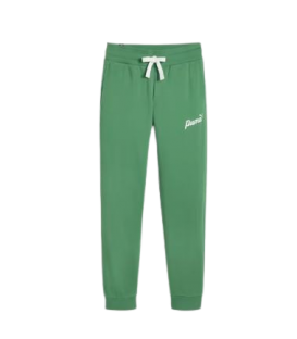 Pantalón Puma Ess Blossom Script para mujer en color verde disponible al mejor precio en tu tienda online de moda y deportes www.chemasport.es