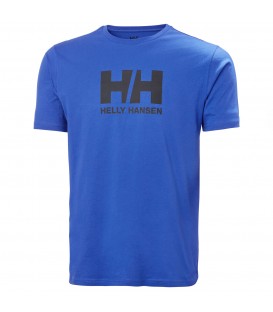 Camiseta Helly Hansen Logo para hombre en color azul disponible al mejor precio en tu tienda online de moda y deportes www.chemasport.es