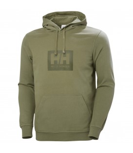 Sudadera Helly Hansen Box Hoodie para hombre en color verde disponible al mejor precio en tu tienda online de moda y deportes www.chemasport.es