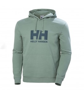 Sudadera Helly Hansen Logo Hoodie para hombre en color verde disponible al mejor precio en tu tienda online de moda y deportes www.chemasport.es