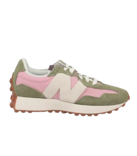 Zapatillas New Balance 327 para mujer en color verde y rosa disponible al mejor precio en tu tienda online de moda y deportes www.chemasport.es