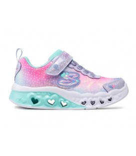 Zapatillas Skechers Flutter Heart para niños en color rosa disponible al mejor precio en tu tienda online de moda y deportes www.chemasport.es