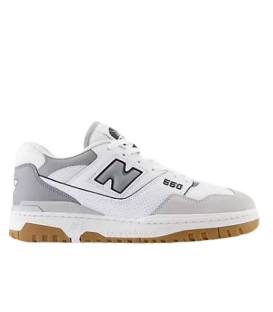 Zapatillas New Balance 550 para niños en color blanco y gris disponible al mejor precio en tu tienda online de moda y deportes www.chemasport.es