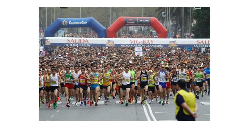 5500 corredores participarán en el medio maratón Vig-Bai este domingo